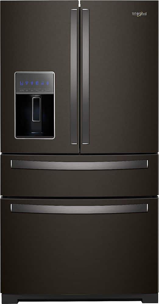 Whirlpool - 26.2 Cu. Ft. 4-Door French Door Refrigerator - Black Stainless Steel - Front_Zoom