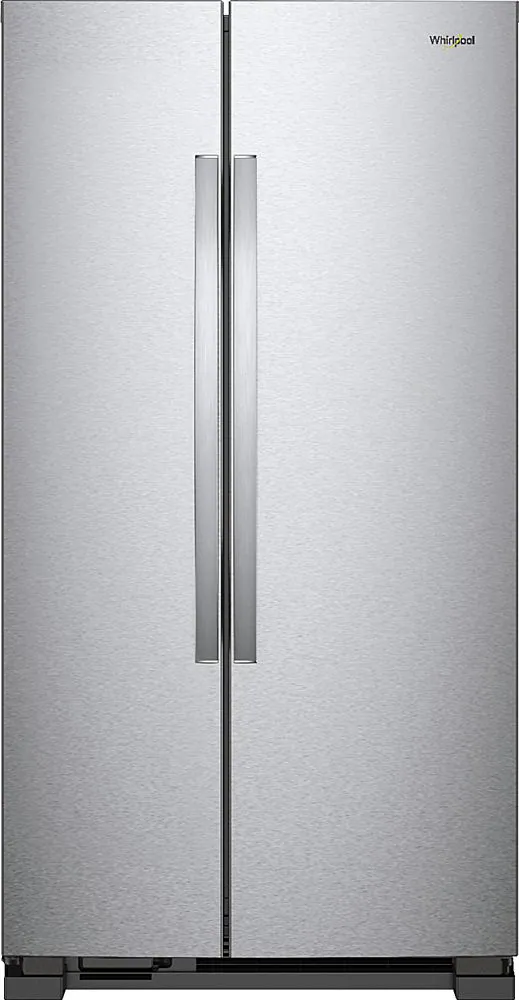 Whirlpool - 21.7 Cu. Ft. Side-by-Side Refrigerator - Monochromatic Stainless Steel