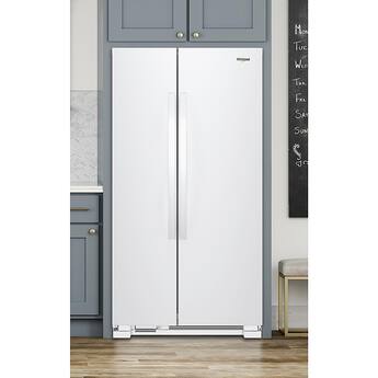 Whirlpool 21.7 Cu. Ft. Side by Side Refrigerator White - Best Buy Whirlpool 21.7 Cu. Ft. Side by Side Refrigerator White - Best Buy