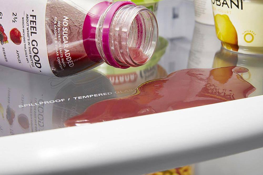 Alt View 14. Whirlpool - 22 Cu. Ft. Bottom-Freezer Refrigerator with SpillGuard Glass Shelves - Black Stainless.