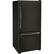 Left. Whirlpool - 22 Cu. Ft. Bottom-Freezer Refrigerator with SpillGuard Glass Shelves - Black Stainless.