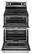 Angle. Maytag - 6.7 Cu. Ft. Self-Cleaning Freestanding Fingerprint Resistant Double Oven Electric Convection Range - Fingerprint Resistant Stainless Steel.