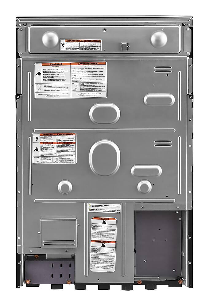 Alt View 14. Maytag - 6.7 Cu. Ft. Self-Cleaning Freestanding Fingerprint Resistant Double Oven Electric Convection Range - Fingerprint Resistant Stainless Steel.