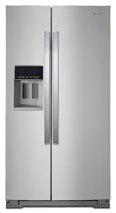 Whirlpool - 20.6 Cu. Ft. Side-by-Side Counter-Depth Refrigerator - Stainless Steel