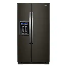 Whirlpool - 20.6 Cu. Ft. Side-by-Side Counter-Depth Refrigerator - Black Stainless Steel