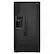 Front. Whirlpool - 20.6 Cu. Ft. Side-by-Side Counter-Depth Refrigerator - Black.