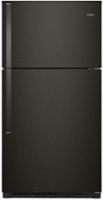 Whirlpool - 21.3 Cu. Ft. Top-Freezer Refrigerator - Black Stainless Steel - Front_Zoom