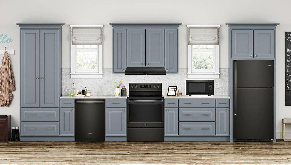 Alt View 17. Whirlpool - 21.3 Cu. Ft. Top-Freezer Refrigerator - Black Stainless Steel with Printshield Finish.