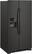 Angle. Whirlpool - 24.5 Cu. Ft. Side-by-Side Refrigerator - Black stainless steel.