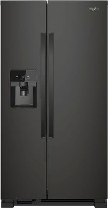 Whirlpool - 24.5 Cu. Ft. Side-by-Side Refrigerator - Black Stainless Steel