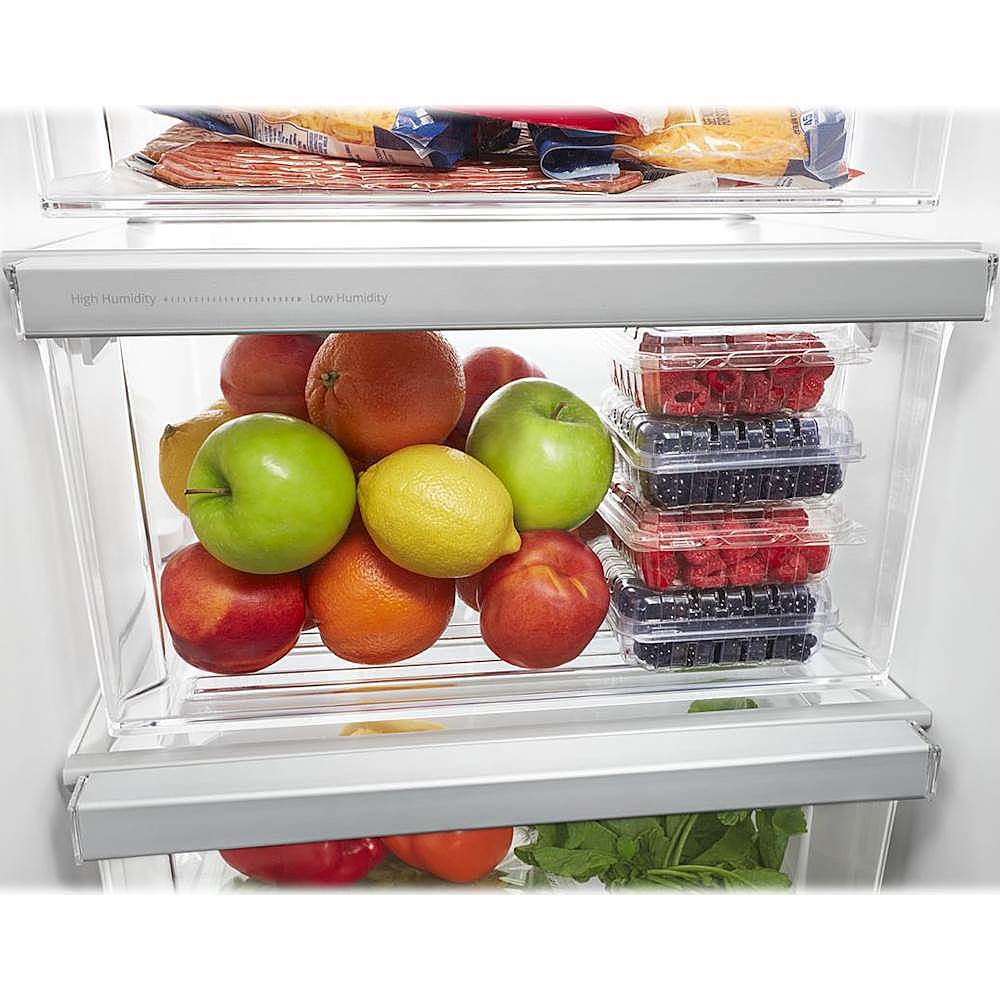 Alt View 16. Whirlpool - 24.5 Cu. Ft. Side-by-Side Refrigerator - Black stainless steel.