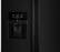 Alt View 4. Whirlpool - 24.5 Cu. Ft. Side-by-Side Refrigerator - Black stainless steel.