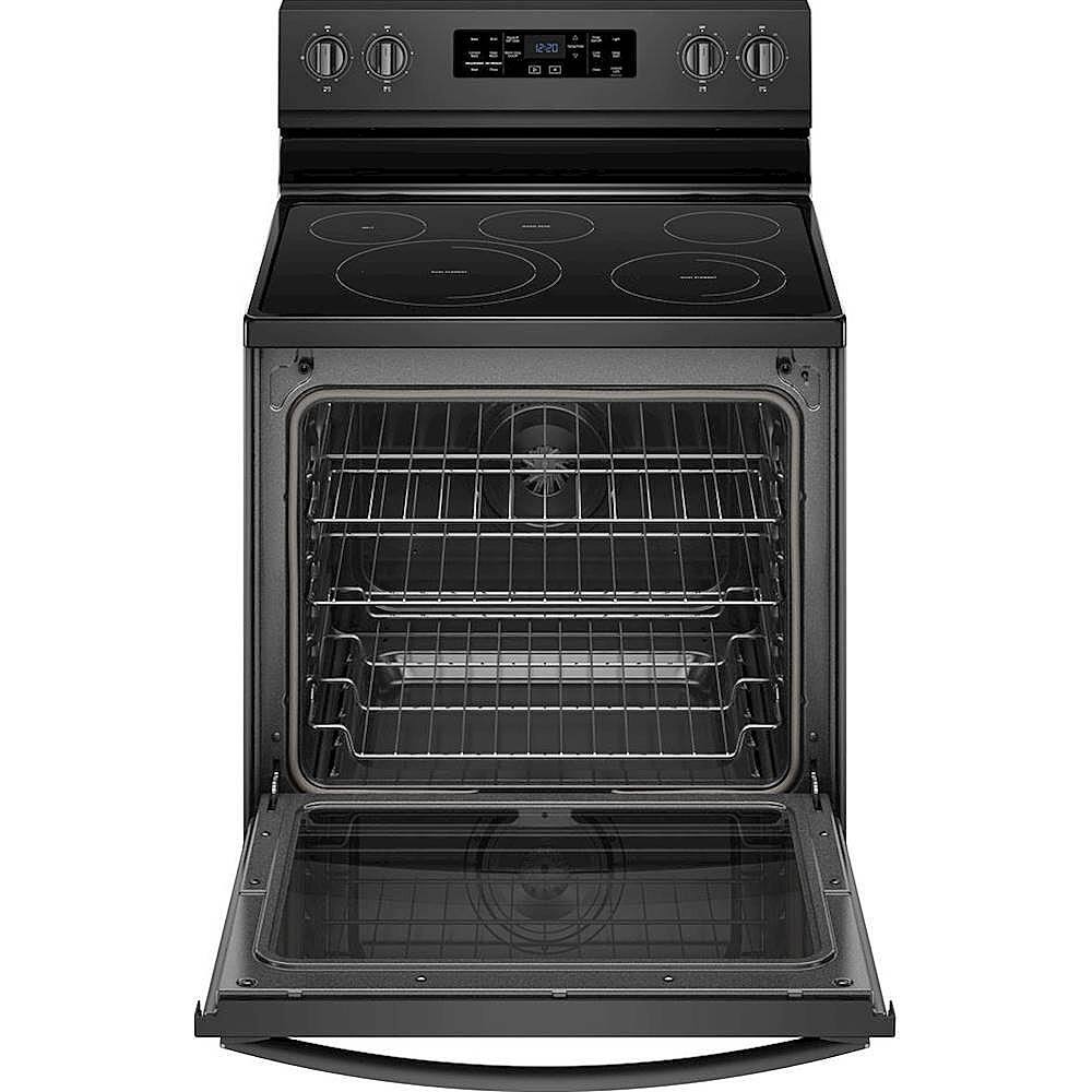 Alt View 11. Whirlpool - 6.4 Cu. Ft. Self-Cleaning Freestanding Electric Convection Range - Black.