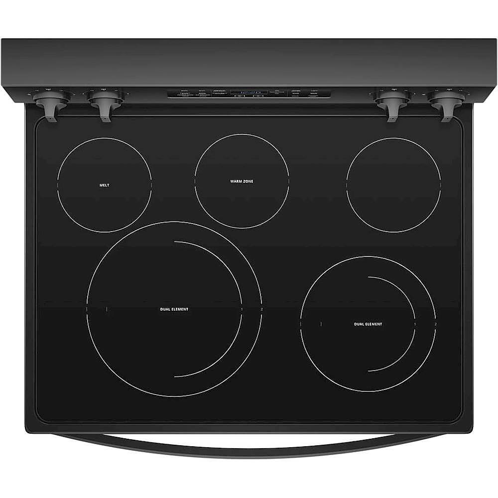 Alt View 14. Whirlpool - 6.4 Cu. Ft. Self-Cleaning Freestanding Electric Convection Range - Black.