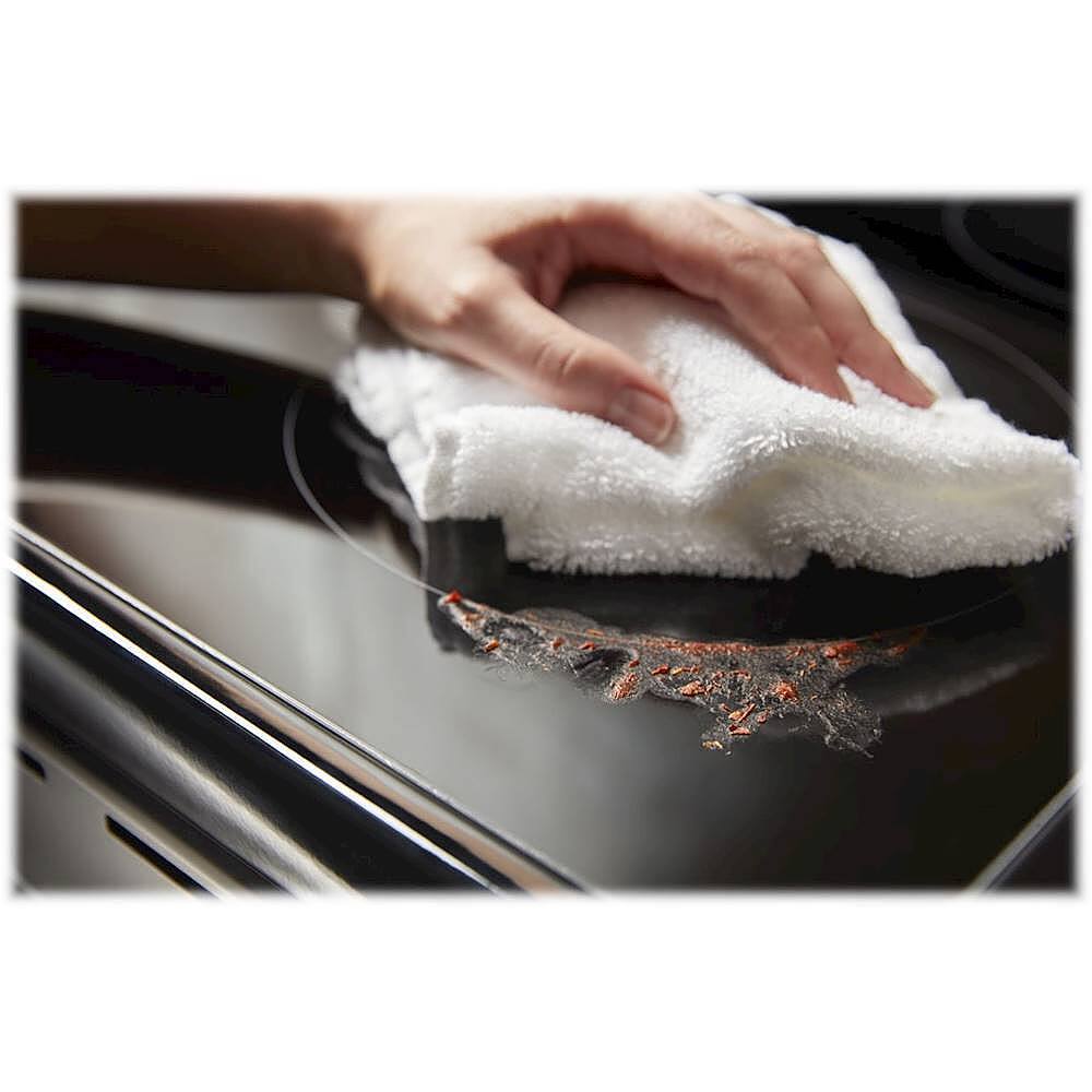 Alt View 15. Whirlpool - 6.4 Cu. Ft. Self-Cleaning Freestanding Electric Convection Range - Black.