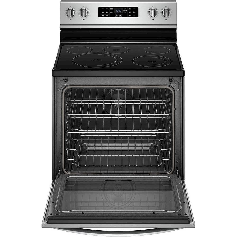 Alt View 11. Whirlpool - 6.4 Cu. Ft. Self-Cleaning Freestanding Electric Convection Range - Fingerprint Resistant Stainless Steel.