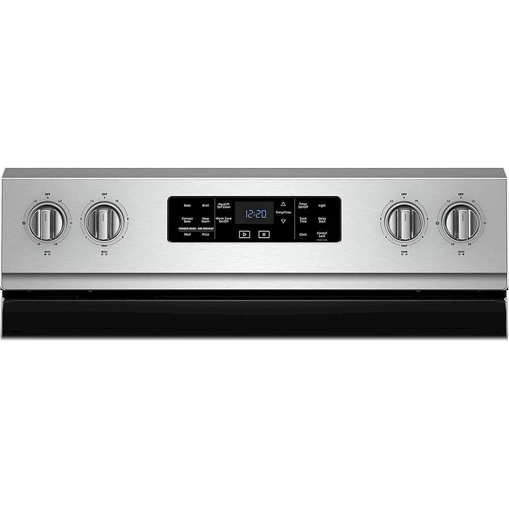 Alt View 1. Whirlpool - 6.4 Cu. Ft. Self-Cleaning Freestanding Electric Convection Range - Fingerprint Resistant Stainless Steel.