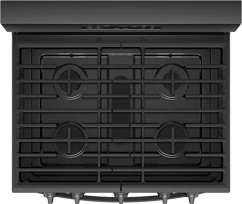 Alt View 13. Whirlpool - 5.8 Cu. Ft. Self-Cleaning Freestanding Gas Convection Range - Fingerprint Resistant Stainless Steel.
