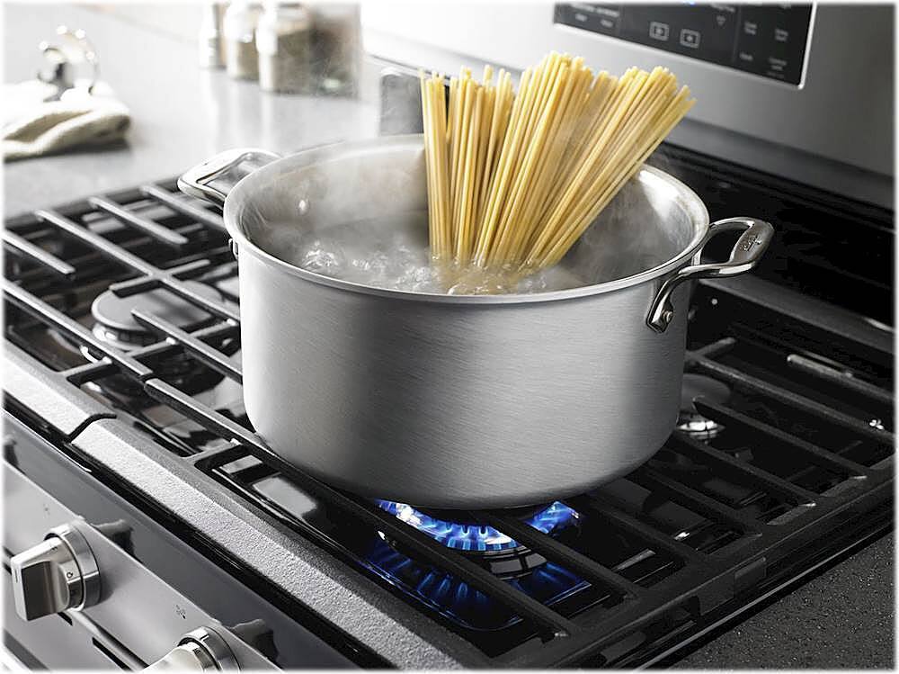 Alt View 15. Whirlpool - 5.8 Cu. Ft. Self-Cleaning Freestanding Gas Convection Range - Fingerprint Resistant Stainless Steel.