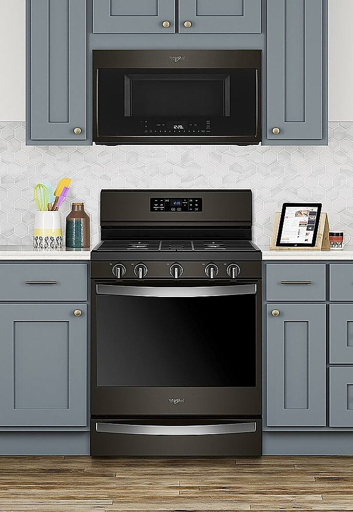 Alt View 16. Whirlpool - 5.8 Cu. Ft. Self-Cleaning Freestanding Gas Convection Range - Fingerprint Resistant Stainless Steel.
