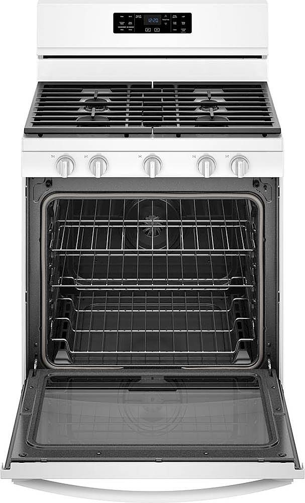 Alt View 11. Whirlpool - 5.8 Cu. Ft. Self-Cleaning Freestanding Gas Convection Range - White.