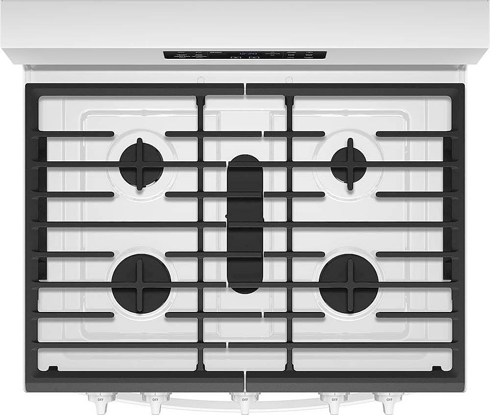 Alt View 13. Whirlpool - 5.8 Cu. Ft. Self-Cleaning Freestanding Gas Convection Range - White.