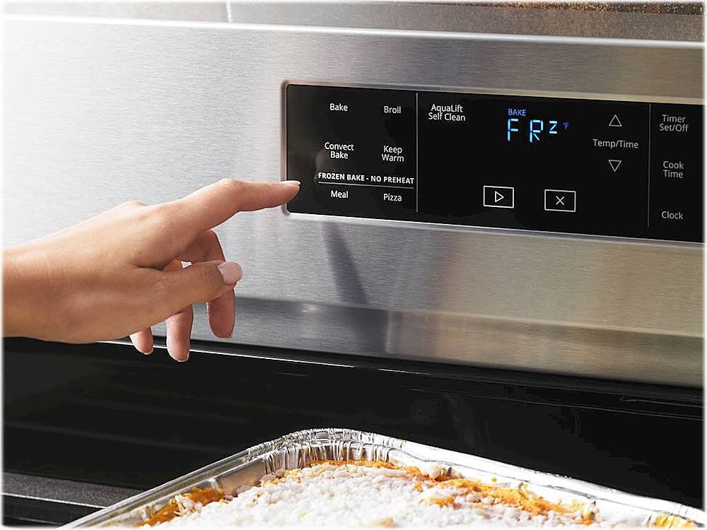 Alt View 18. Whirlpool - 5.8 Cu. Ft. Self-Cleaning Freestanding Gas Convection Range - Fingerprint Resistant Stainless Steel.