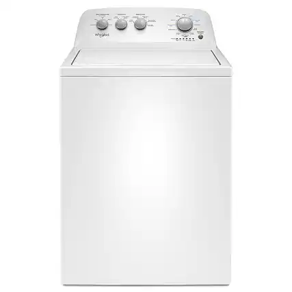 Front. Whirlpool - 3.9 Cu. Ft. 12-Cycle Top-Loading Washer - White.