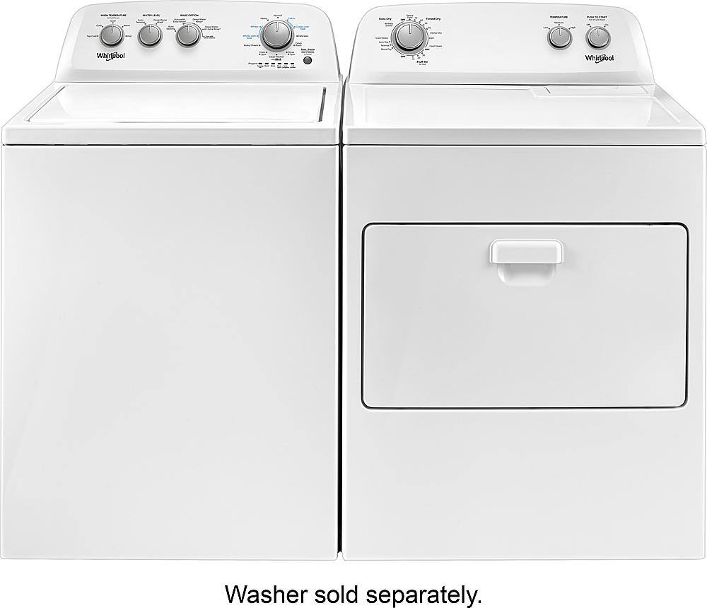 Alt View 11. Whirlpool - 7 Cu. Ft. 12-Cycle Electric Dryer - White.