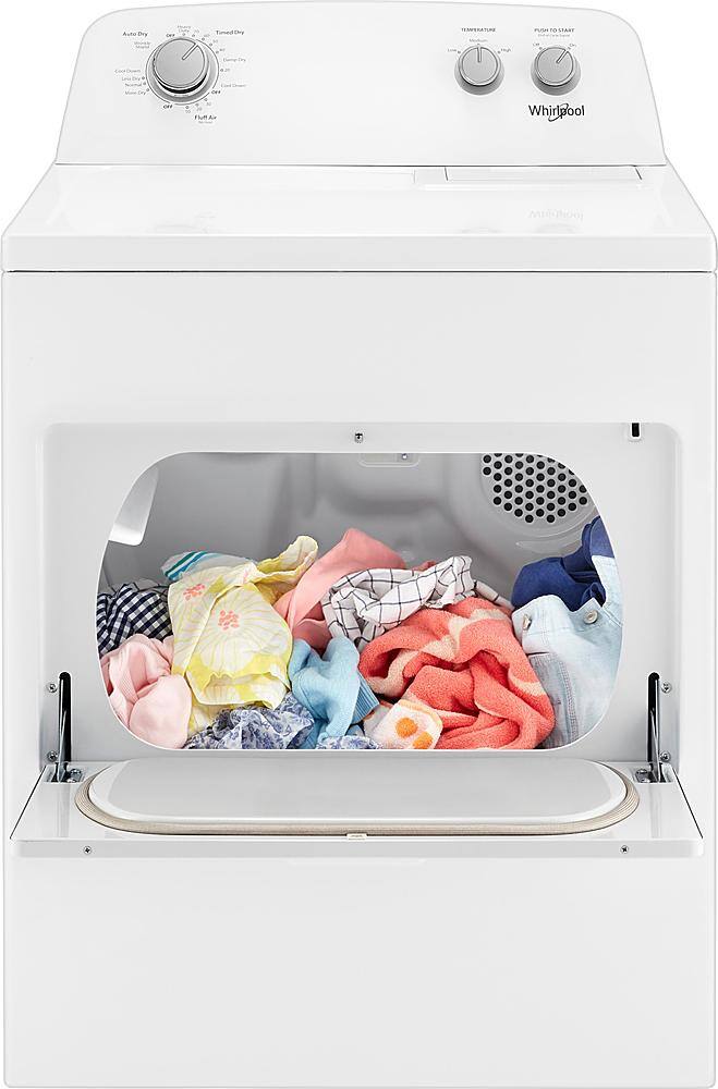 Alt View 12. Whirlpool - 7 Cu. Ft. 12-Cycle Electric Dryer - White.