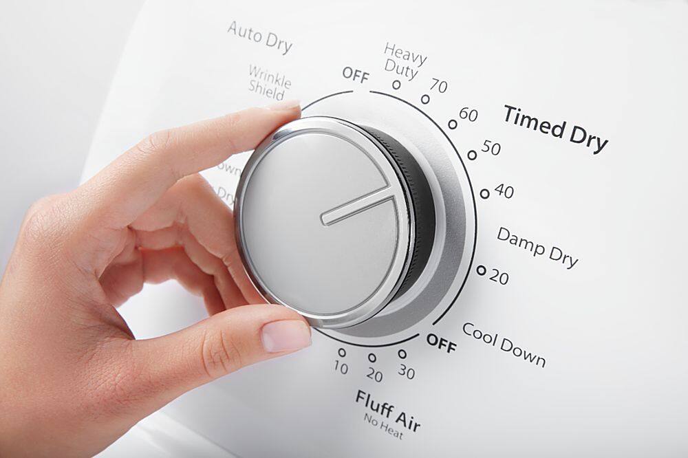 Alt View 1. Whirlpool - 7 Cu. Ft. 12-Cycle Electric Dryer - White.