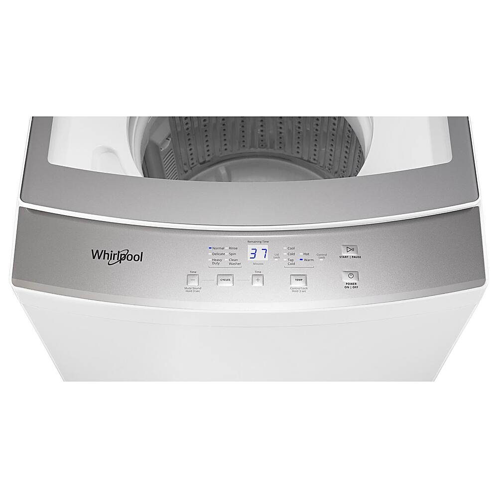Alt View 1. Whirlpool - 1.6 Cu. Ft. Top Load Washer and 3.4 Cu. Ft. Electric Dryer with Smooth Wave Stainless Steel Wash Basket - White.