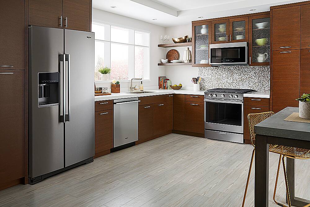 Alt View 14. Whirlpool - 20.6 Cu. Ft. Side-by-Side Counter-Depth Refrigerator - Stainless steel.