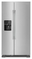 Amana - 21.4 Cu. Ft. Side-by-Side Refrigerator - Stainless Steel - Front_Zoom