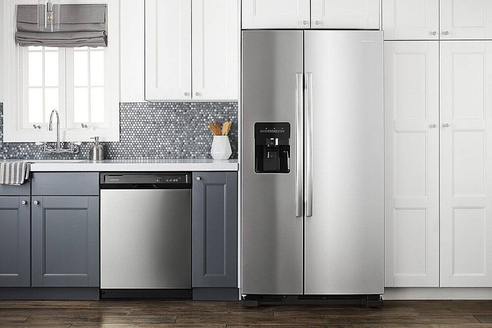 Alt View 16. Amana - 21.4 Cu. Ft. Side-by-Side Refrigerator - Stainless steel.