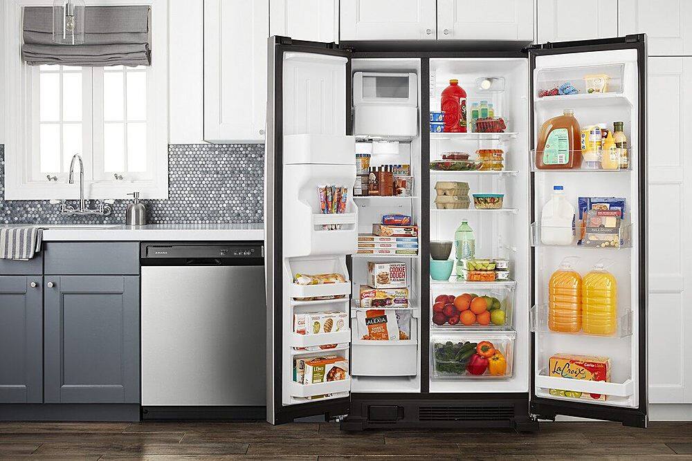 Alt View 17. Amana - 21.4 Cu. Ft. Side-by-Side Refrigerator - Stainless steel.