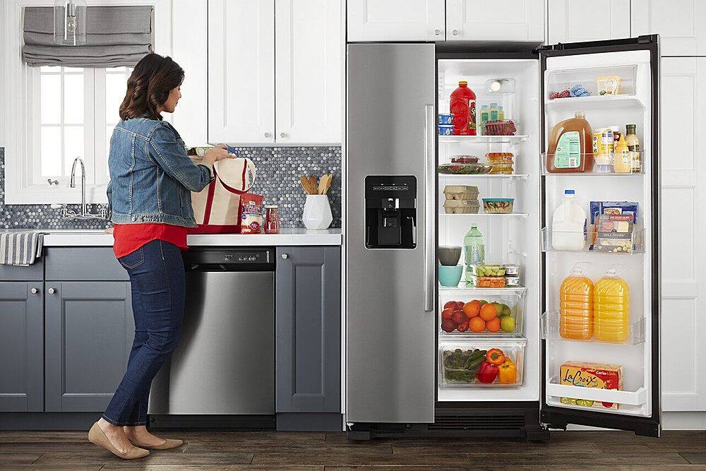 Alt View 19. Amana - 21.4 Cu. Ft. Side-by-Side Refrigerator - Stainless steel.