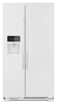 Front. Amana - 21.4 Cu. Ft. Side-by-Side Refrigerator - White.