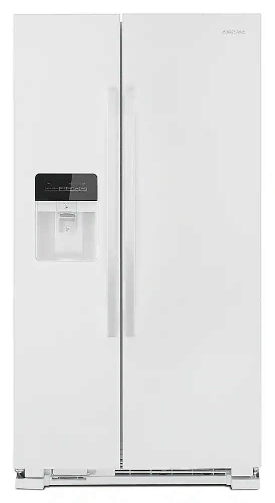 Amana - 21.4 Cu. Ft. Side-by-Side Refrigerator - White