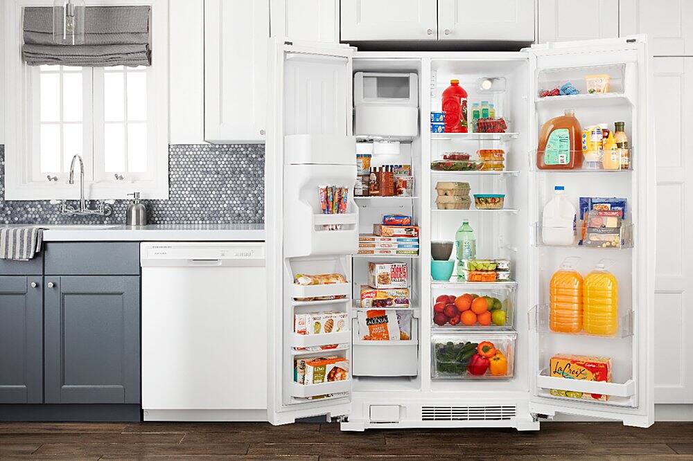 Alt View 15. Amana - 21.4 Cu. Ft. Side-by-Side Refrigerator - White.
