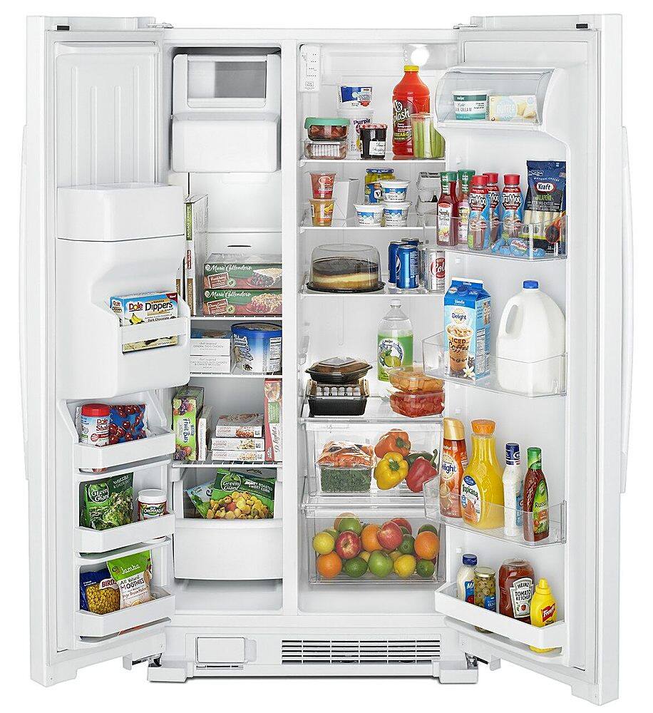 Alt View 2. Amana - 21.4 Cu. Ft. Side-by-Side Refrigerator - White.