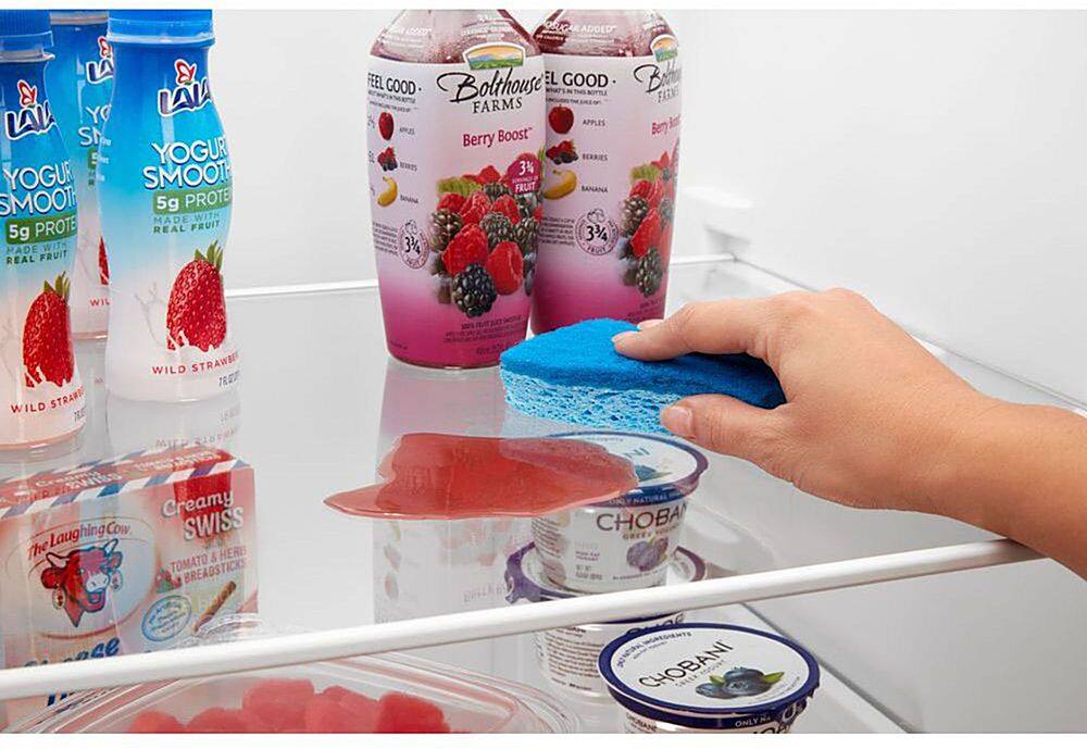 Alt View 12. Amana - 24.5 Cu. Ft. Side-by-Side Refrigerator with Water and Ice Dispenser - Stainless steel.