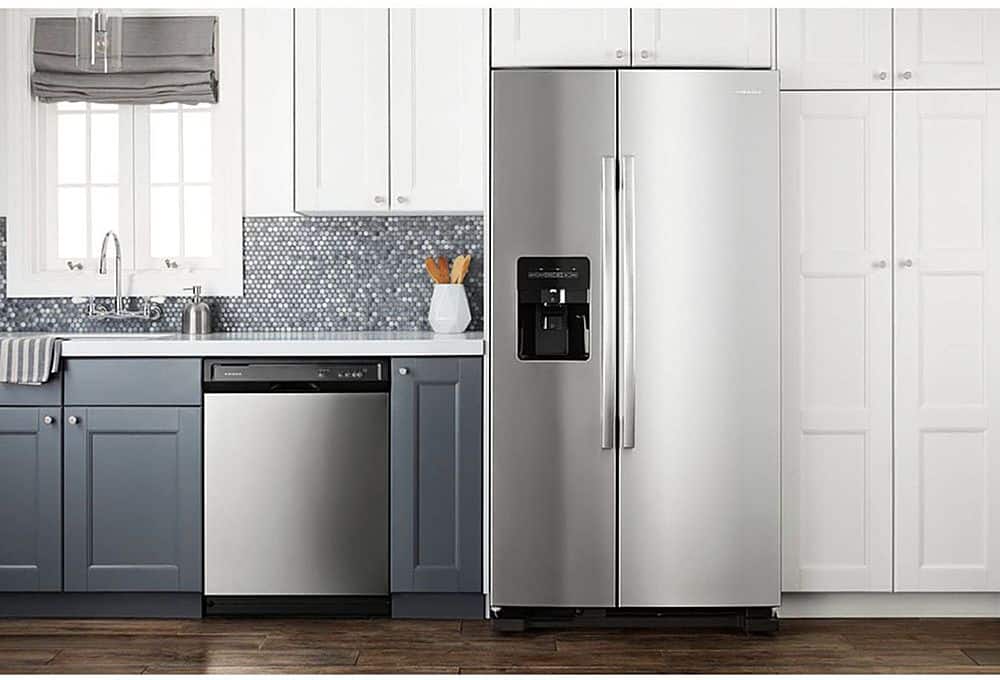 Alt View 15. Amana - 24.5 Cu. Ft. Side-by-Side Refrigerator with Water and Ice Dispenser - Stainless steel.