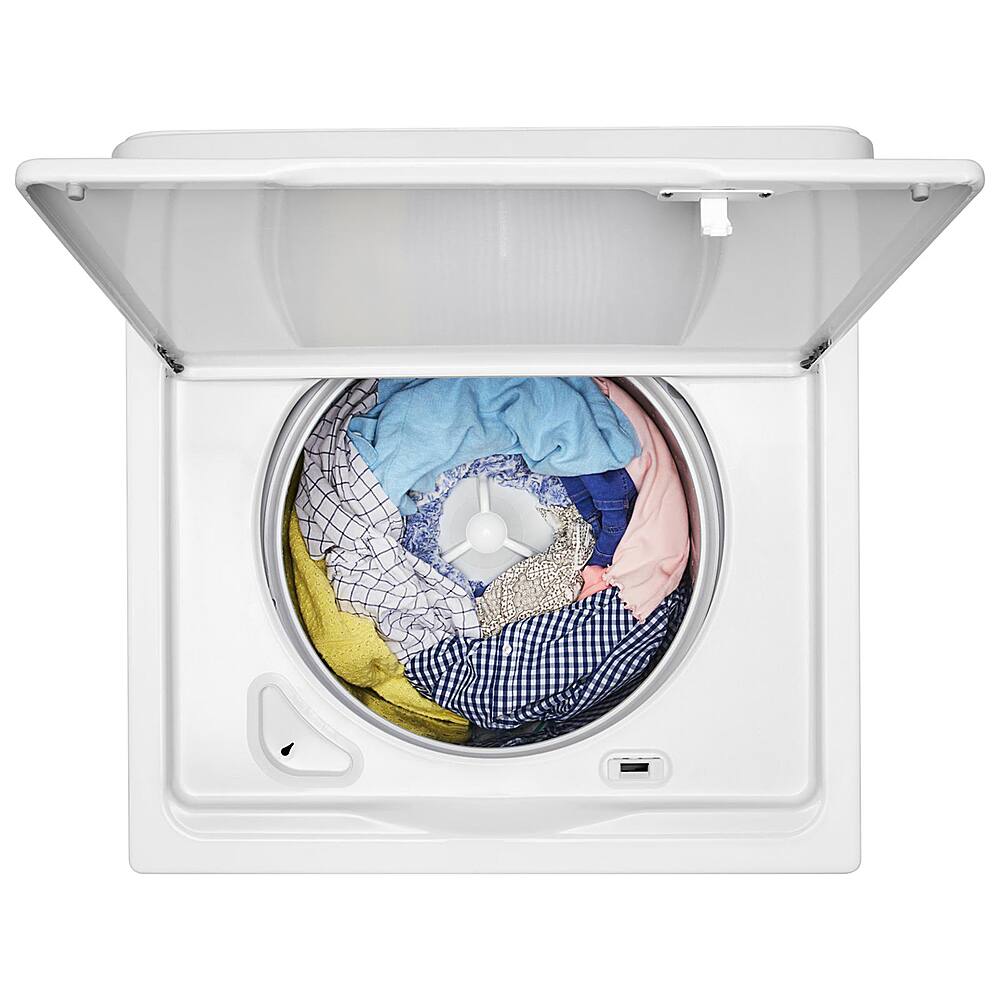 Left. Whirlpool - 3.8 Cu. Ft. 12-Cycle Top-Loading Washer - White.