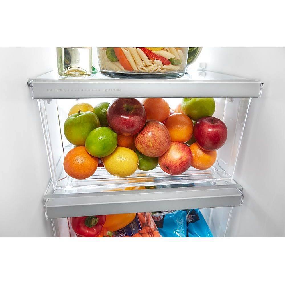 Alt View 12. Whirlpool - 24.6 Cu. Ft. Side-by-Side Refrigerator - Monochromatic Stainless Steel.