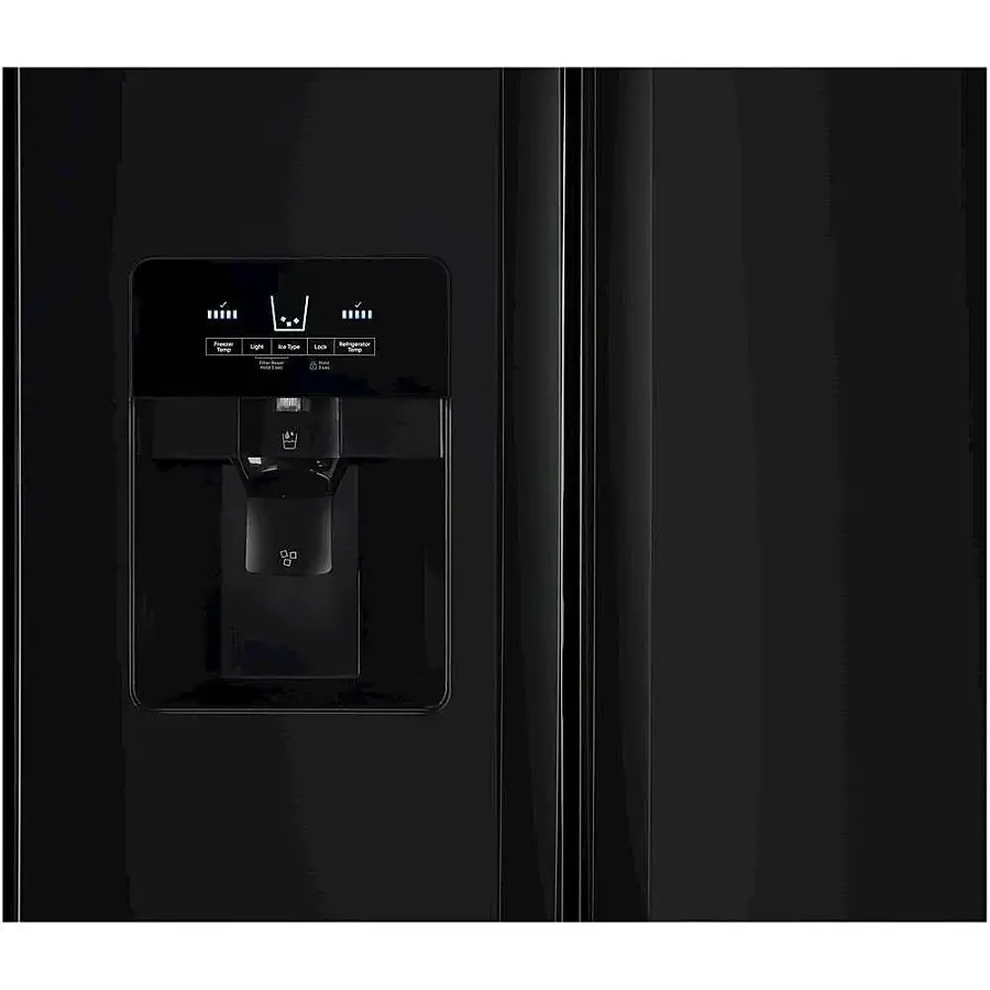 Alt View 15. Whirlpool - 21.4 Cu. Ft. Side-by-Side Refrigerator - Black.