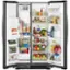 Alt View 1. Whirlpool - 21.4 Cu. Ft. Side-by-Side Refrigerator - Black.