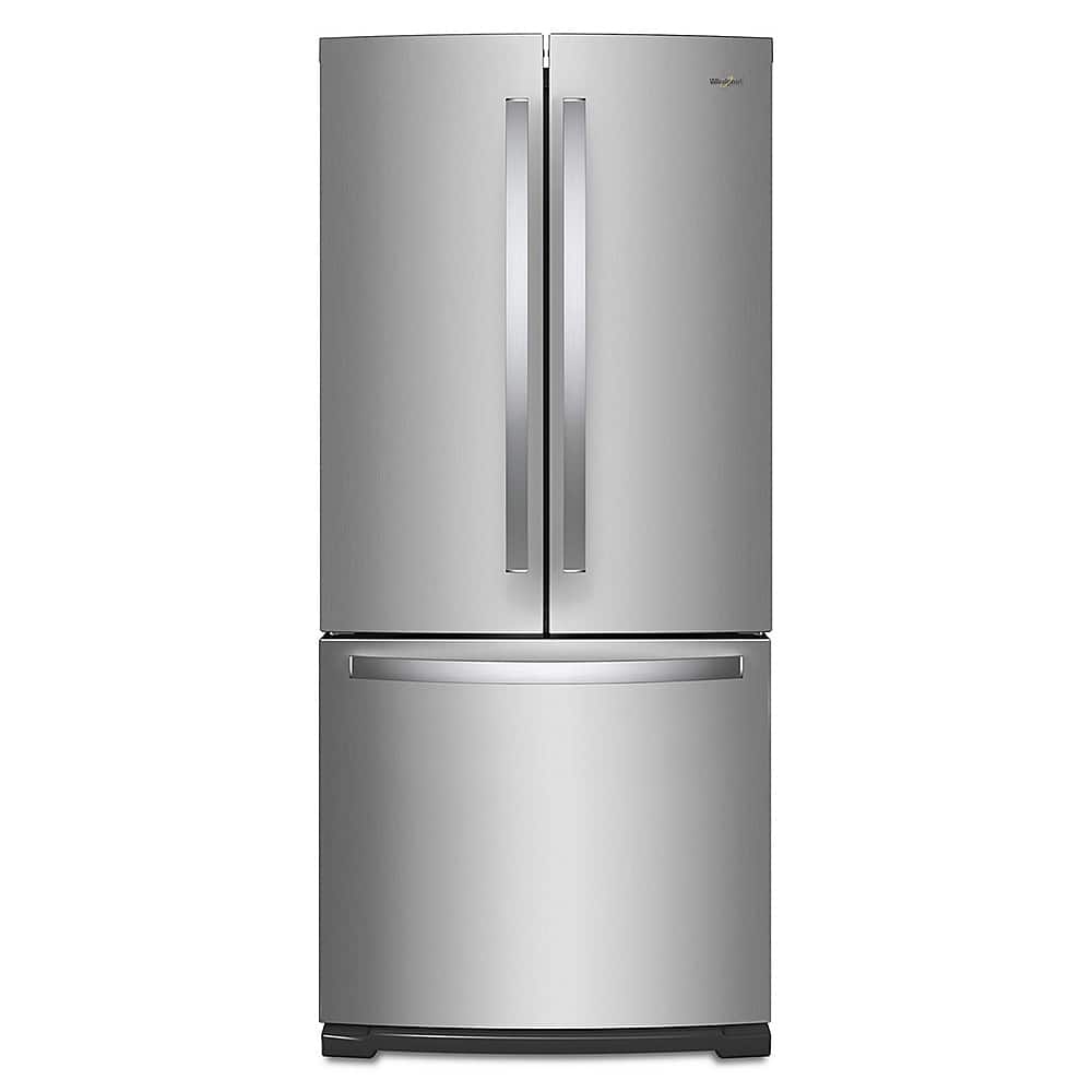 Whirlpool - 19.7 Cu. Ft. French Door Refrigerator - Stainless Steel - Front_Zoom