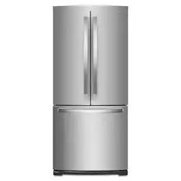 Whirlpool - 19.7 Cu. Ft. French Door Refrigerator - Stainless Steel