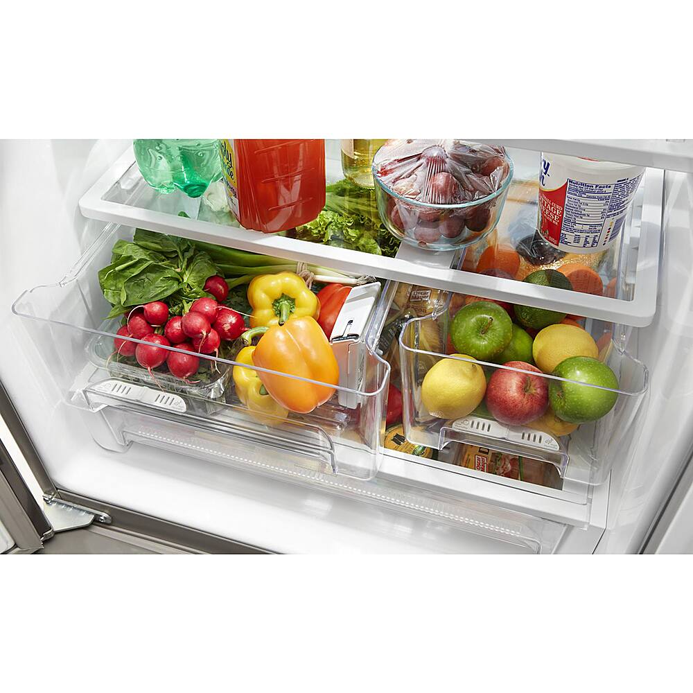 Alt View 3. Whirlpool - 19.7 Cu. Ft. French Door Refrigerator - Fingerprint Resistant Stainless Steel.